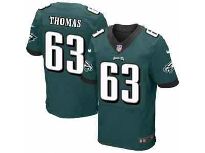 Nike Philadelphia Eagles #63 Dallas Thomas Elite Green Jersey