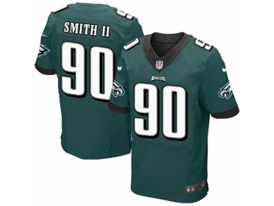 Nike Philadelphia Eagles #90 Marcus Smith II Elite Green Jersey