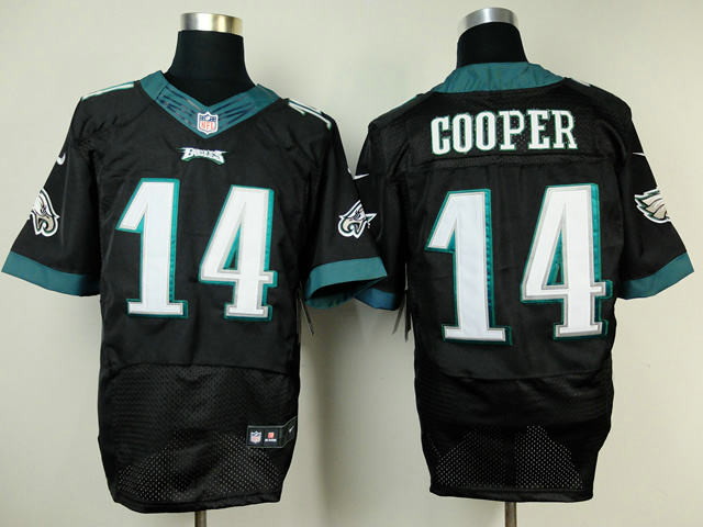 Nike Philadelphia Eagles 14 Riley Cooper BLACK Elite NFL Stitched New Jerseys