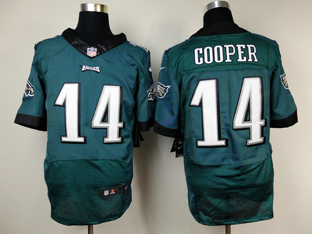 Nike Philadelphia Eagles 14 Riley Cooper Green Elite NFL Stitched New Jerseys