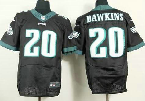 Nike Philadelphia Eagles 20 Brian Dawkins Black Men-s Stitched NFL Elite Jersey