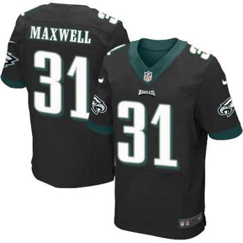 Nike Philadelphia Eagles 31 Byron Maxwell Black Alternate NFL Elite Jersey