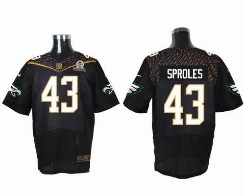 Nike Philadelphia Eagles 43# Darren Sproles black 2016 Pro Bowl Elite Jersey