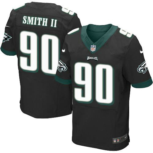 Nike Philadelphia Eagles 90 Marcus Smith II Black Alternate NFL Elite Jersey