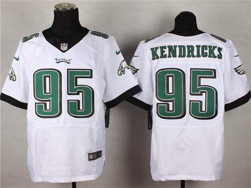 Nike Philadelphia Eagles 95# Mychal Kendricks White elite Jersey