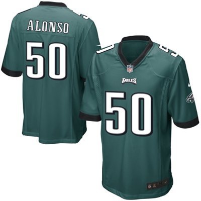 Nike Philadelphia eagles #50 Kiko Alonso Green Elite Jerseys