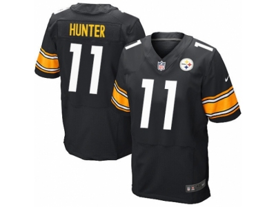 Nike Pittsburgh Steelers #11 Justin Hunter Elite Black Jersey