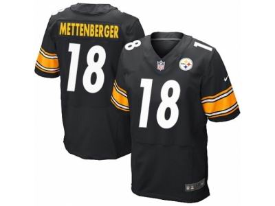 Nike Pittsburgh Steelers #18 Zach Mettenberger Elite Black Jersey