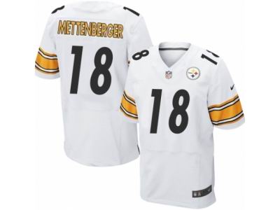 Nike Pittsburgh Steelers #18 Zach Mettenberger Elite White NFL Jersey