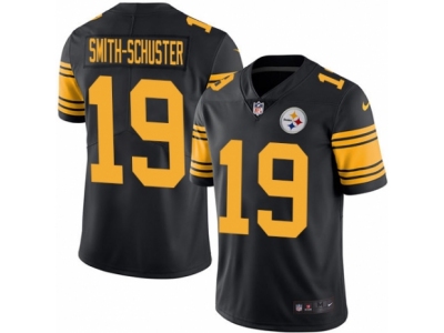 Nike Pittsburgh Steelers #19 JuJu Smith-Schuster Limited Black Rush Jersey