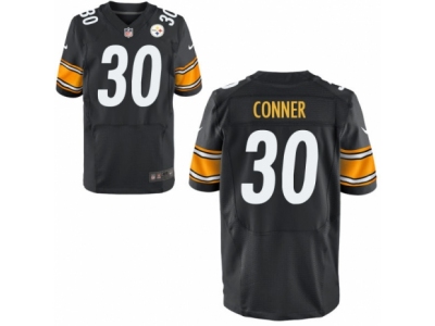 Nike Pittsburgh Steelers #30 James Conner Elite Black Jersey