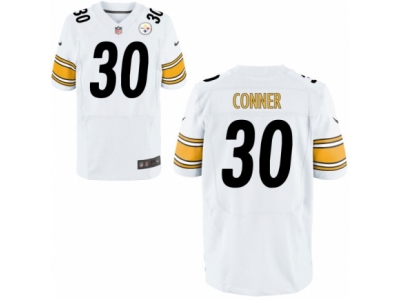 Nike Pittsburgh Steelers #30 James Conner Elite White Jersey