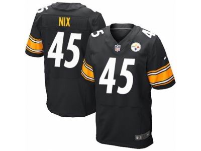 Nike Pittsburgh Steelers #45 Roosevelt Nix Elite Black Jersey