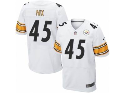 Nike Pittsburgh Steelers #45 Roosevelt Nix Elite White NFL Jersey