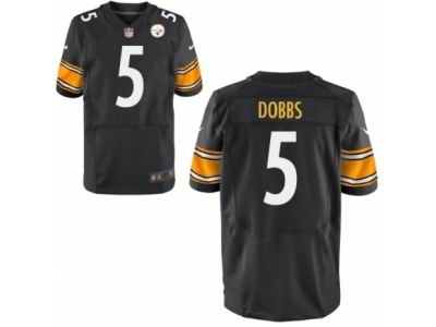 Nike Pittsburgh Steelers #5 Joshua Dobbs Black Elite Jerseys
