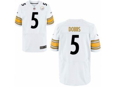 Nike Pittsburgh Steelers #5 Joshua Dobbs White Elite Jerseys