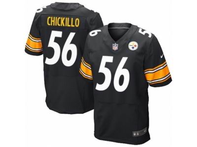 Nike Pittsburgh Steelers #56 Anthony Chickillo Elite Black Jersey