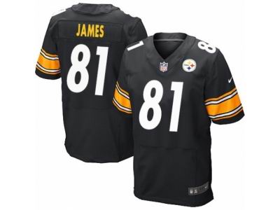 Nike Pittsburgh Steelers #81 Jesse James Elite Black Jersey
