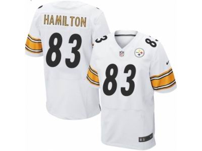 Nike Pittsburgh Steelers #83 Cobi Hamilton Elite White NFL Jersey