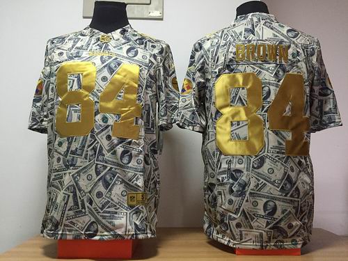 Nike Pittsburgh Steelers #84 Antonio Brown Dollar Fashion Game jerseys