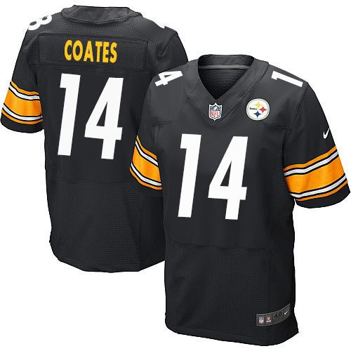 Nike Pittsburgh Steelers 14 Sammie Coates Black Team Color NFL Elite Jersey