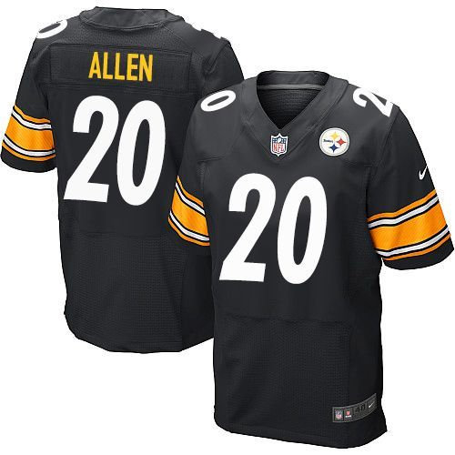Nike Pittsburgh Steelers 20 Will Allen Black Team Color NFL Elite Jersey