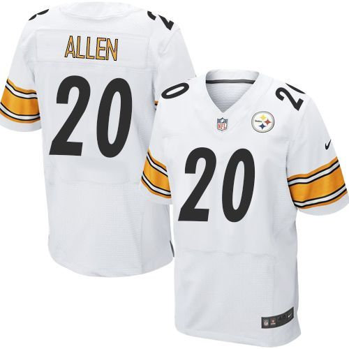 Nike Pittsburgh Steelers 20 Will Allen White NFL Elite Jersey