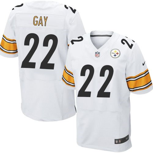 Nike Pittsburgh Steelers 22 William Gay White NFL Elite Jersey