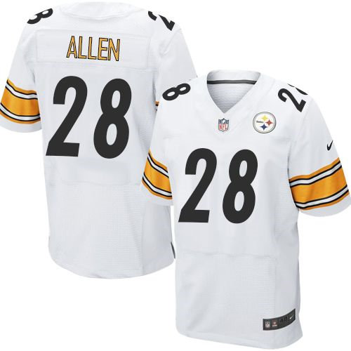 Nike Pittsburgh Steelers 28 Cortez Allen White NFL Elite Jersey