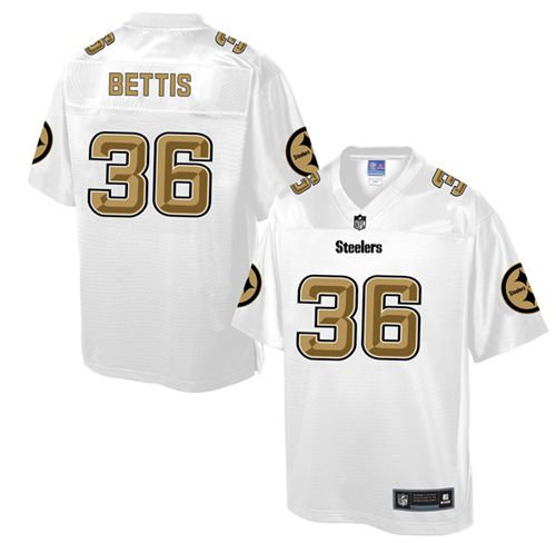 Nike Pittsburgh Steelers 36 Jerome Bettis White NFL Pro Line Fashion Game Jersey