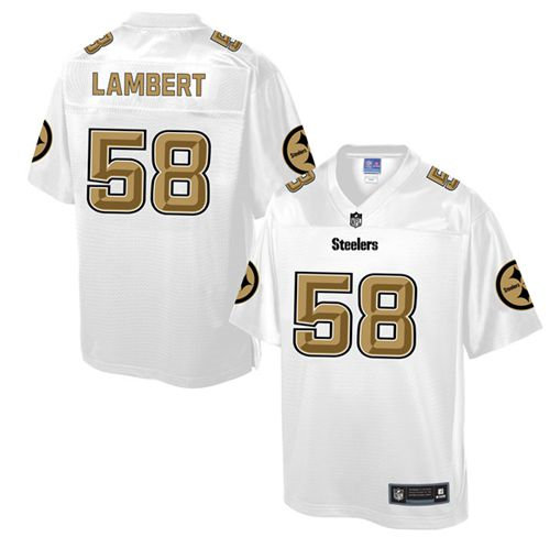 Nike Pittsburgh Steelers 58 Jack Lambert White NFL Pro Line Fashion Game Jersey