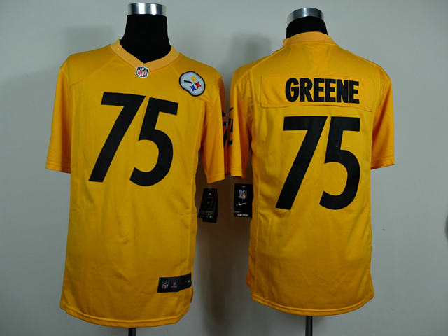 Nike Pittsburgh Steelers 75 Joe Greene Yellow NFL Jersey