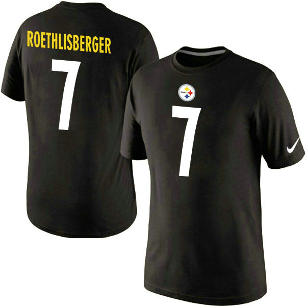 Nike Pittsburgh Steelers Ben Roethlisber ger 7 Pride Name & Number T-Shirt Black
