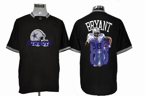 Nike Printed Dallas Cowboys #88 Dez Bryant black Portrait Fashion Game Jersey