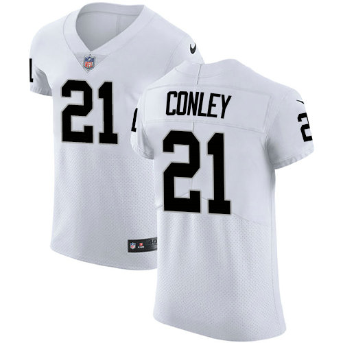 Nike Raiders #21 Gareon Conley White Men's Stitched NFL Vapor Untouchable Elite Jersey