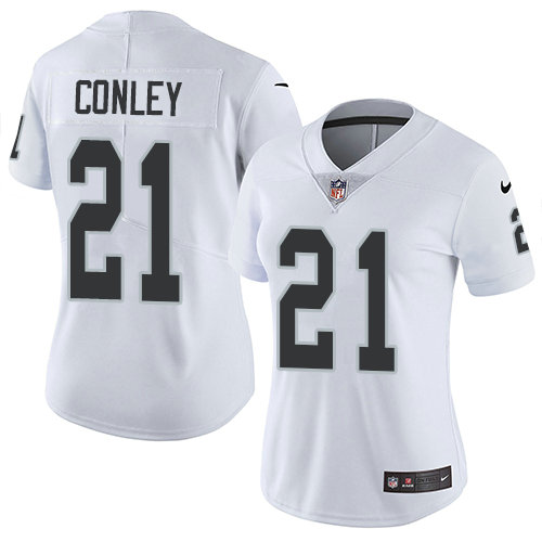 Nike Raiders #21 Gareon Conley White Women's Stitched NFL Vapor Untouchable Limited Jersey