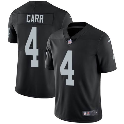 Nike Raiders #4 Derek Carr Black Vapor Untouchable Limited Jersey