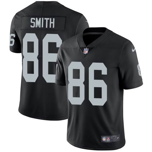 Nike Raiders #86 Lee Smith Black Vapor Untouchable Limited Jersey
