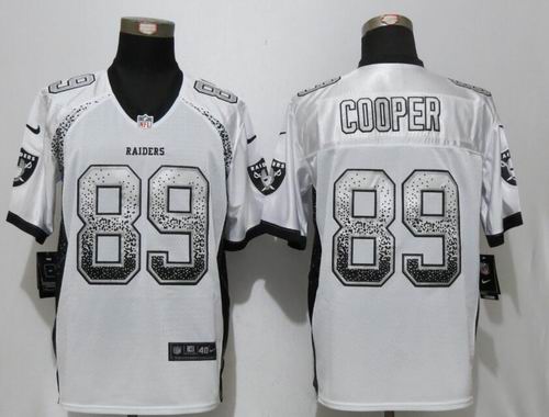 Nike Raiders #89 Amari Cooper White Elite Drift Fashion Jersey