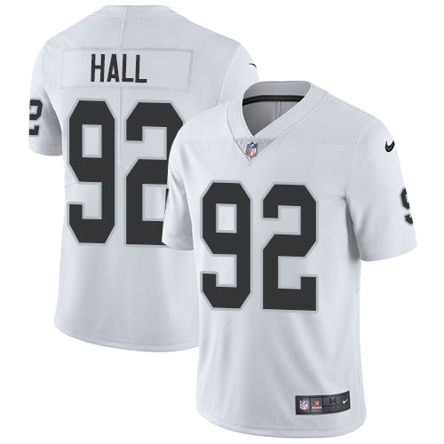 Nike Raiders #92 P.J. Hall White Youth Stitched NFL Vapor Untouchable Limited Jersey