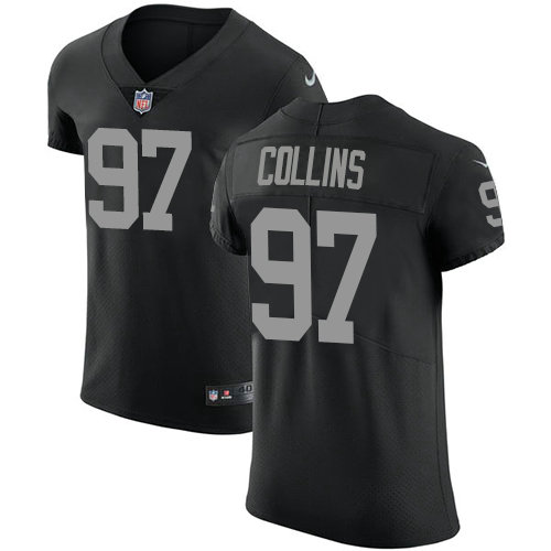 Nike Raiders #97 Maliek Collins Black Team Color Men's Stitched NFL Vapor Untouchable Elite Jersey