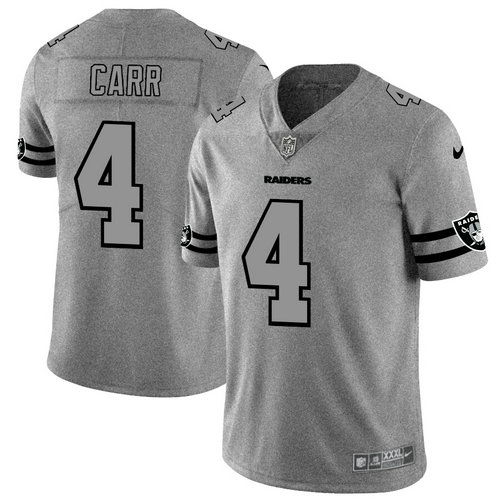Nike Raiders 4 Derek Carr 2019 Gray Gridiron Gray Vapor Untouchable Limited Jersey