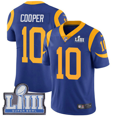 Nike Rams #10 Pharoh Cooper Royal Blue Alternate Super Bowl LIII Bound Youth Stitched NFL Vapor Untouchable Limited Jersey