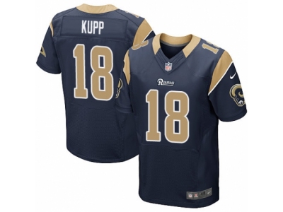 Nike Rams #18 Cooper Kupp Navy Blue Elite Jersey