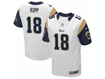 Nike Rams #18 Cooper Kupp White Elite Jersey