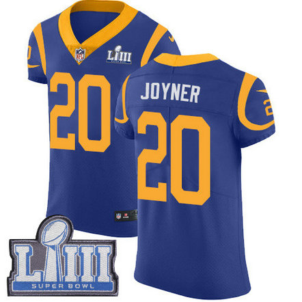 Nike Rams #20 Lamarcus Joyner Royal Blue Alternate Super Bowl LIII Bound Men's Stitched NFL Vapor Untouchable Elite Jersey