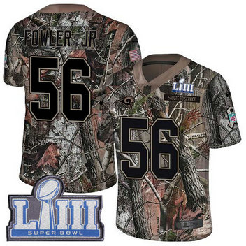 Nike Rams #56 Dante Fowler Jr Camo Super Bowl LIII Bound Men's Stitched NFL Limited Rush Realtree Jersey