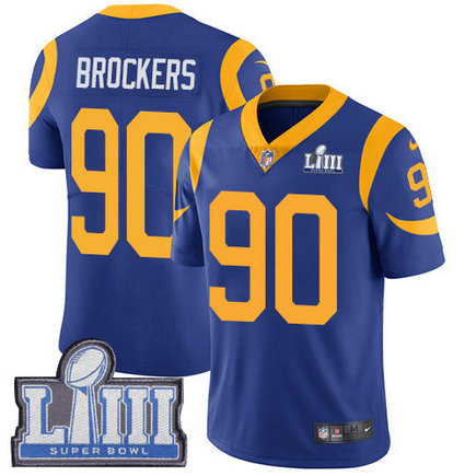 Nike Rams #90 Michael Brockers Royal Blue Alternate Super Bowl LIII Bound Youth Stitched NFL Vapor Untouchable Limited Jersey