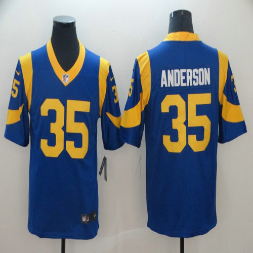 Nike Rams 35 C. J. Anderson Royal Vapor Untouchable Limited Jersey