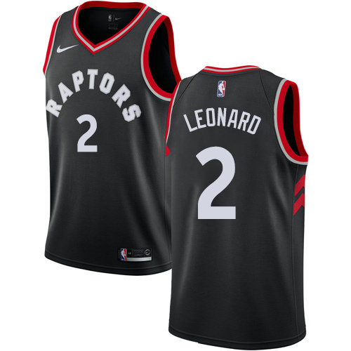 Nike Raptors #2 Kawhi Leonard Black Women's NBA Swingman Statement Edition Jersey